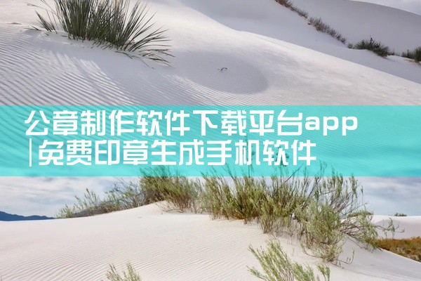 公章制作软件下载平台app