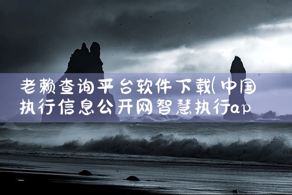 老赖查询平台软件下载