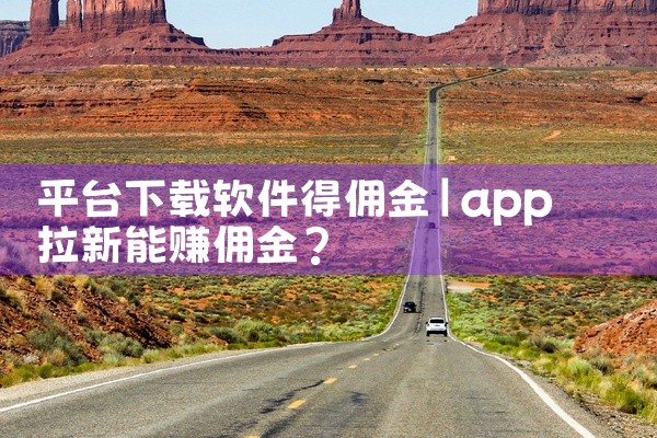平台下载软件得佣金